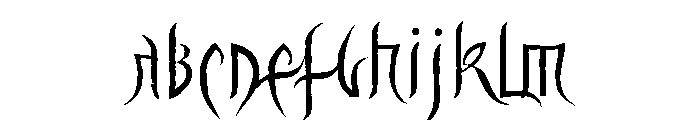 Driade Aged Font UPPERCASE
