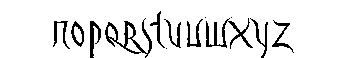 Driade Aged Font UPPERCASE