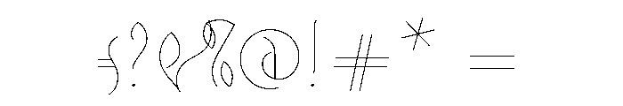 Driade Linea Font OTHER CHARS