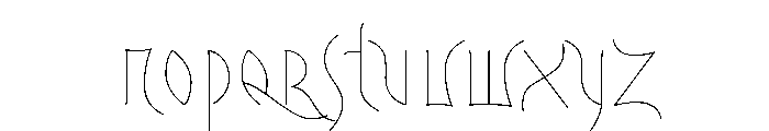 Driade Linea Font UPPERCASE