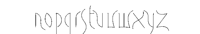 Driade Linea Font LOWERCASE