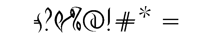 Driade Regular Font OTHER CHARS