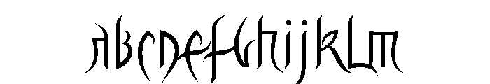 Driade Regular Font UPPERCASE