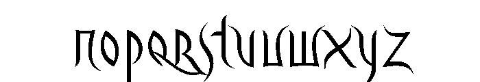 Driade Regular Font UPPERCASE