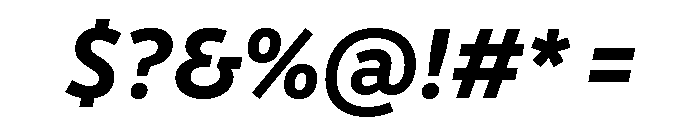 Drive Bold Italic Font OTHER CHARS