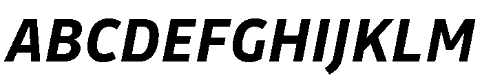 Drive Bold Italic Font UPPERCASE