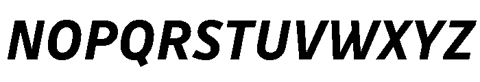 Drive Bold Italic Font UPPERCASE