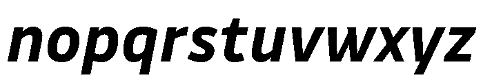 Drive Bold Italic Font LOWERCASE