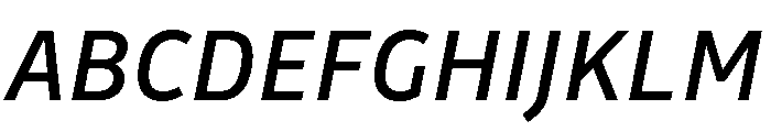 Drive Book Italic Font UPPERCASE