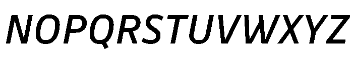Drive Book Italic Font UPPERCASE