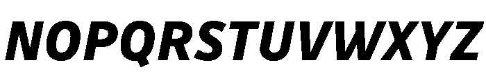 Drive Extra Bold Italic Font UPPERCASE