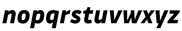 Drive Extra Bold Italic Font LOWERCASE