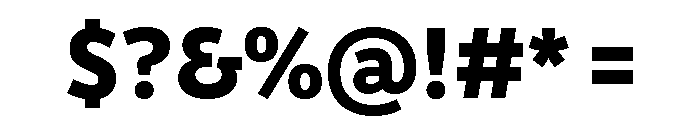 Drive Extra Bold Font OTHER CHARS