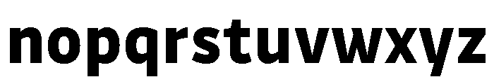 Drive Extra Bold Font LOWERCASE
