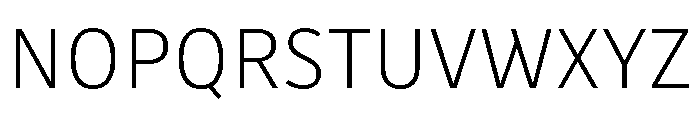 Drive Extra Light Font UPPERCASE