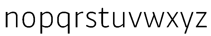 Drive Extra Light Font LOWERCASE