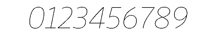 Drive Hairline Italic Font OTHER CHARS