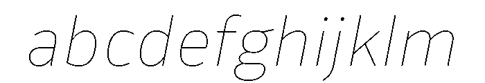 Drive Hairline Italic FONT