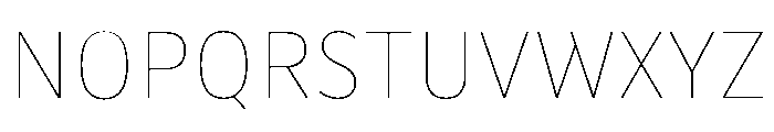 Drive Hairline Font UPPERCASE