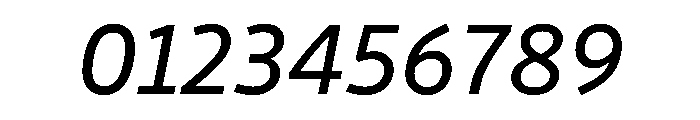 Drive Italic Font OTHER CHARS