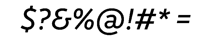 Drive Italic Font OTHER CHARS