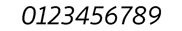 Drive Light Italic Font OTHER CHARS