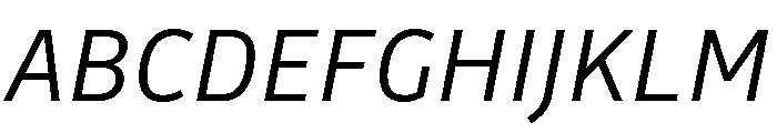 Drive Light Italic Font UPPERCASE