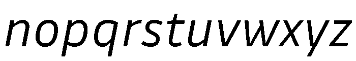 Drive Light Italic Font LOWERCASE
