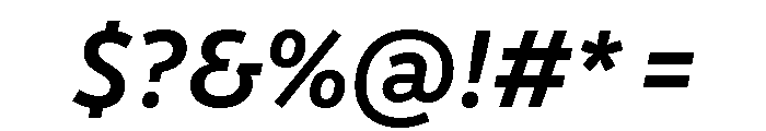 Drive Medium Italic Font OTHER CHARS
