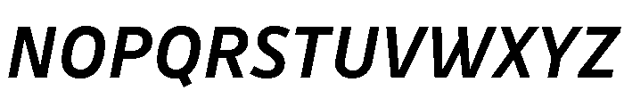 Drive Medium Italic Font UPPERCASE