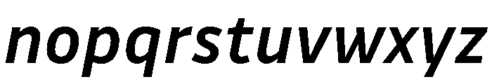 Drive Medium Italic Font LOWERCASE