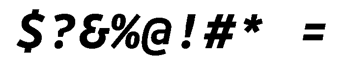 Drive Mono Bold Italic Font OTHER CHARS