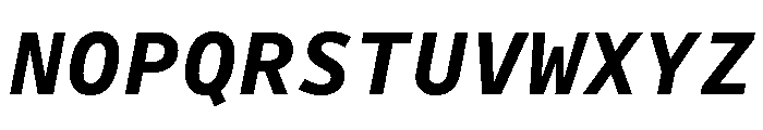 Drive Mono Bold Italic Font UPPERCASE