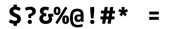 Drive Mono Bold Font OTHER CHARS