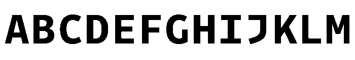 Drive Mono Bold Font UPPERCASE
