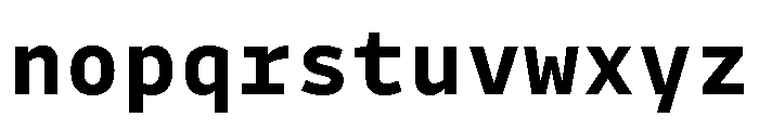 Drive Mono Bold Font LOWERCASE