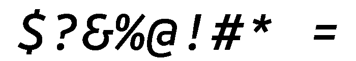 Drive Mono Book Italic Font OTHER CHARS