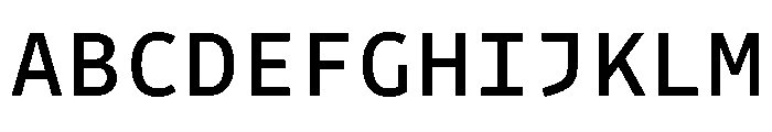 Drive Mono Book Font UPPERCASE