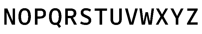 Drive Mono Book Font UPPERCASE