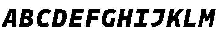 Drive Mono Extra Bold Italic Font UPPERCASE