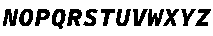 Drive Mono Extra Bold Italic Font UPPERCASE