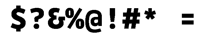 Drive Mono Extra Bold Font OTHER CHARS