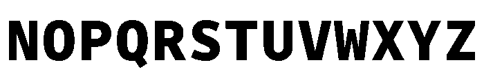 Drive Mono Extra Bold Font UPPERCASE