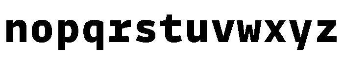 Drive Mono Extra Bold Font LOWERCASE