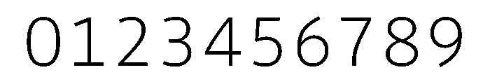Drive Mono Extra Light Font OTHER CHARS