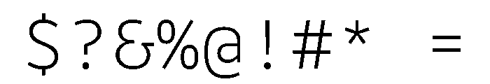 Drive Mono Extra Light Font OTHER CHARS