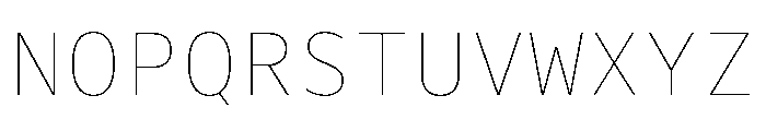 Drive Mono Hairline Font UPPERCASE