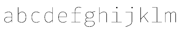 Drive Mono Hairline FONT