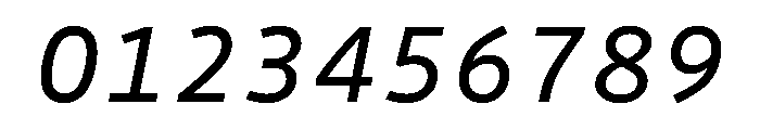 Drive Mono Italic Font OTHER CHARS