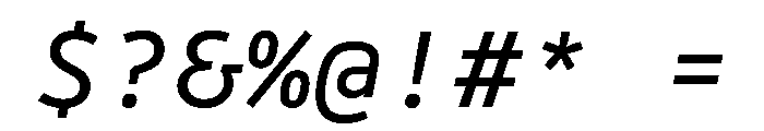 Drive Mono Italic Font OTHER CHARS
